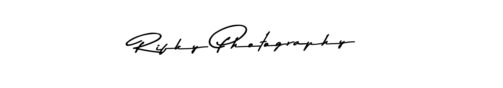 The best way (Asem Kandis PERSONAL USE) to make a short signature is to pick only two or three words in your name. The name Rifky Photography include a total of six letters. For converting this name. Rifky Photography signature style 9 images and pictures png