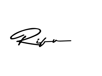 Design your own signature with our free online signature maker. With this signature software, you can create a handwritten (Asem Kandis PERSONAL USE) signature for name Rifu. Rifu signature style 9 images and pictures png