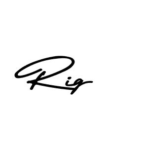 Also we have Rig name is the best signature style. Create professional handwritten signature collection using Asem Kandis PERSONAL USE autograph style. Rig signature style 9 images and pictures png