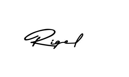 Use a signature maker to create a handwritten signature online. With this signature software, you can design (Asem Kandis PERSONAL USE) your own signature for name Rigel. Rigel signature style 9 images and pictures png