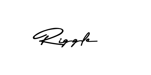 How to make Riggle name signature. Use Asem Kandis PERSONAL USE style for creating short signs online. This is the latest handwritten sign. Riggle signature style 9 images and pictures png