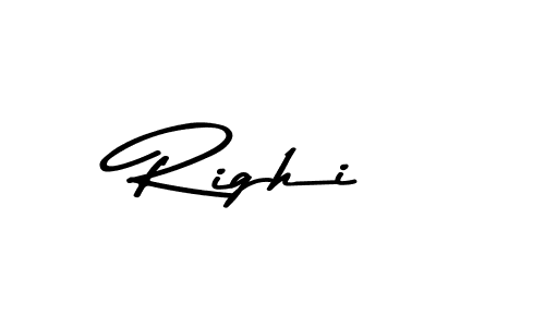 You should practise on your own different ways (Asem Kandis PERSONAL USE) to write your name (Righi) in signature. don't let someone else do it for you. Righi signature style 9 images and pictures png