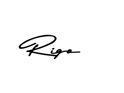 Rigo stylish signature style. Best Handwritten Sign (Asem Kandis PERSONAL USE) for my name. Handwritten Signature Collection Ideas for my name Rigo. Rigo signature style 9 images and pictures png