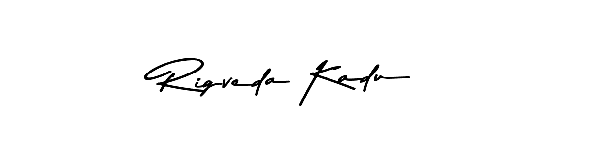 Asem Kandis PERSONAL USE is a professional signature style that is perfect for those who want to add a touch of class to their signature. It is also a great choice for those who want to make their signature more unique. Get Rigveda Kadu name to fancy signature for free. Rigveda Kadu signature style 9 images and pictures png