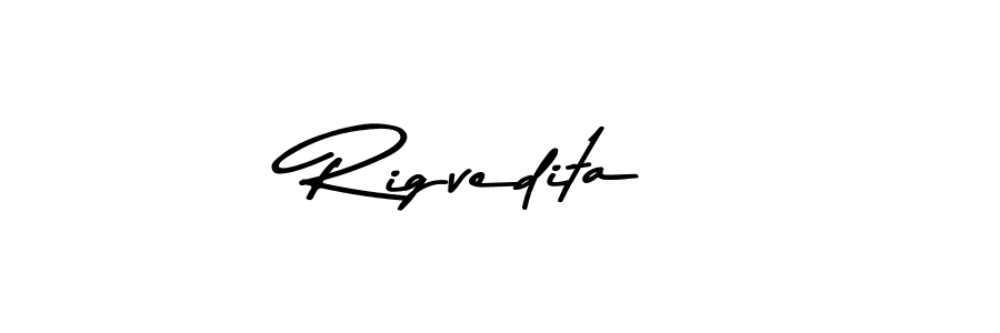 Rigvedita stylish signature style. Best Handwritten Sign (Asem Kandis PERSONAL USE) for my name. Handwritten Signature Collection Ideas for my name Rigvedita. Rigvedita signature style 9 images and pictures png