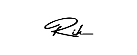 Download transparent PNG signature for name Rih styled with Asem Kandis PERSONAL USE font. Ready to paste directly into PDF and Word agreements. Rih signature style 9 images and pictures png