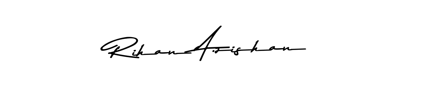 Use a signature maker to create a handwritten signature online. With this signature software, you can design (Asem Kandis PERSONAL USE) your own signature for name Rihan A.zishan. Rihan A.zishan signature style 9 images and pictures png