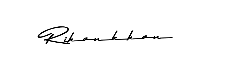 if you are searching for the best signature style for your name Rihankhan. so please give up your signature search. here we have designed multiple signature styles  using Asem Kandis PERSONAL USE. Rihankhan signature style 9 images and pictures png
