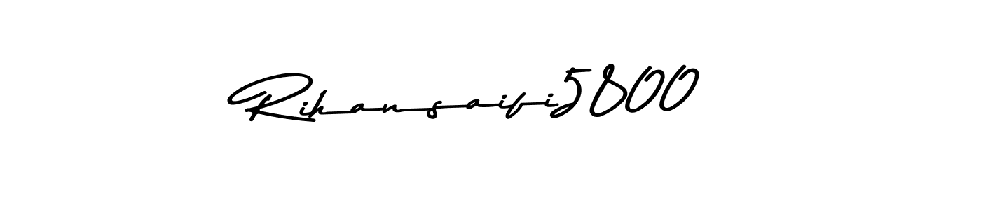Rihansaifi5800 stylish signature style. Best Handwritten Sign (Asem Kandis PERSONAL USE) for my name. Handwritten Signature Collection Ideas for my name Rihansaifi5800. Rihansaifi5800 signature style 9 images and pictures png