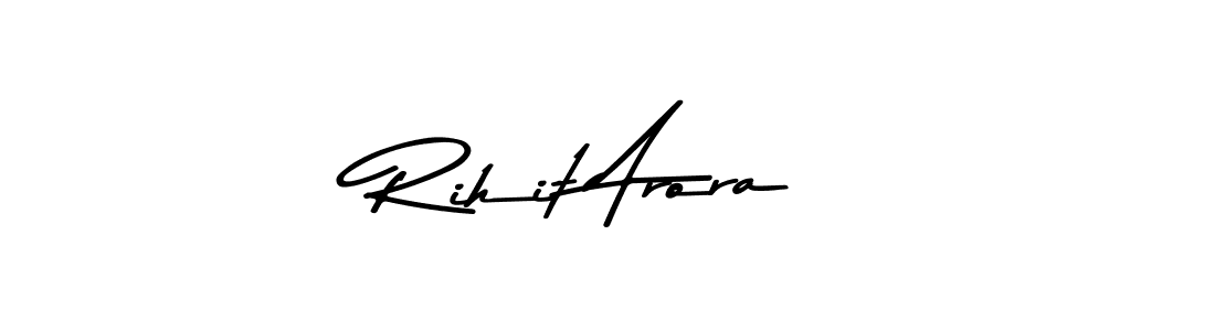 Rihit Arora stylish signature style. Best Handwritten Sign (Asem Kandis PERSONAL USE) for my name. Handwritten Signature Collection Ideas for my name Rihit Arora. Rihit Arora signature style 9 images and pictures png