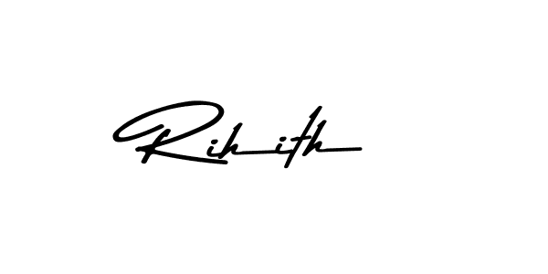 This is the best signature style for the Rihith name. Also you like these signature font (Asem Kandis PERSONAL USE). Mix name signature. Rihith signature style 9 images and pictures png