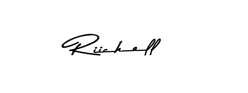 Use a signature maker to create a handwritten signature online. With this signature software, you can design (Asem Kandis PERSONAL USE) your own signature for name Riichell. Riichell signature style 9 images and pictures png