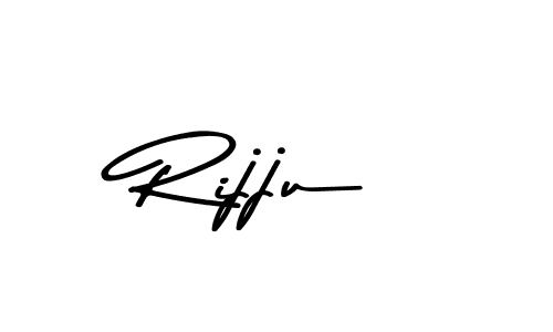 How to make Rijju name signature. Use Asem Kandis PERSONAL USE style for creating short signs online. This is the latest handwritten sign. Rijju signature style 9 images and pictures png