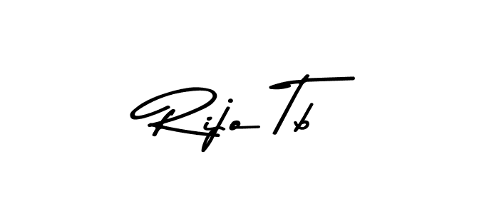 This is the best signature style for the Rijo Tb name. Also you like these signature font (Asem Kandis PERSONAL USE). Mix name signature. Rijo Tb signature style 9 images and pictures png