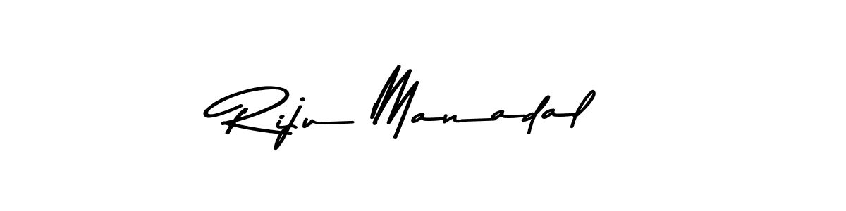 Design your own signature with our free online signature maker. With this signature software, you can create a handwritten (Asem Kandis PERSONAL USE) signature for name Riju Manadal. Riju Manadal signature style 9 images and pictures png