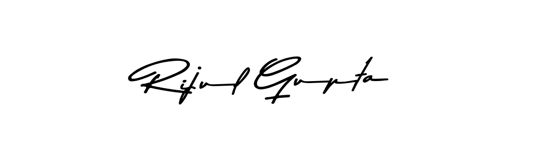 Make a beautiful signature design for name Rijul Gupta. With this signature (Asem Kandis PERSONAL USE) style, you can create a handwritten signature for free. Rijul Gupta signature style 9 images and pictures png