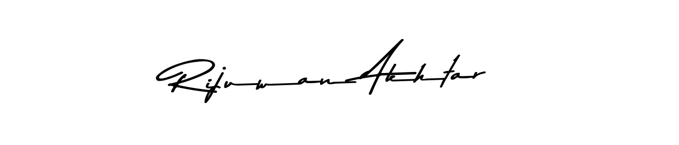 Make a beautiful signature design for name Rijuwan Akhtar. With this signature (Asem Kandis PERSONAL USE) style, you can create a handwritten signature for free. Rijuwan Akhtar signature style 9 images and pictures png