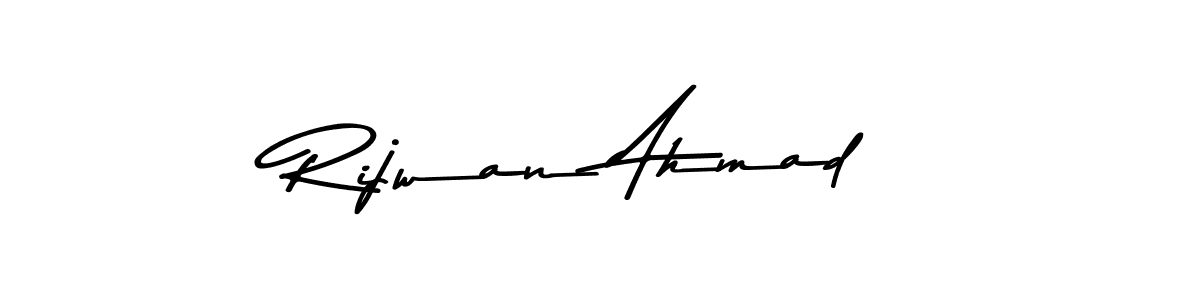 Create a beautiful signature design for name Rijwan Ahmad. With this signature (Asem Kandis PERSONAL USE) fonts, you can make a handwritten signature for free. Rijwan Ahmad signature style 9 images and pictures png