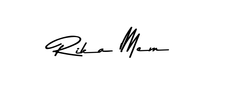 How to make Rika Mem signature? Asem Kandis PERSONAL USE is a professional autograph style. Create handwritten signature for Rika Mem name. Rika Mem signature style 9 images and pictures png