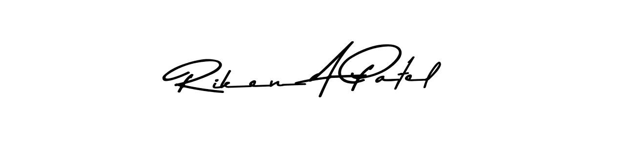 Asem Kandis PERSONAL USE is a professional signature style that is perfect for those who want to add a touch of class to their signature. It is also a great choice for those who want to make their signature more unique. Get Riken A Patel name to fancy signature for free. Riken A Patel signature style 9 images and pictures png