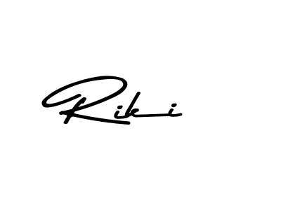 How to make Riki name signature. Use Asem Kandis PERSONAL USE style for creating short signs online. This is the latest handwritten sign. Riki signature style 9 images and pictures png