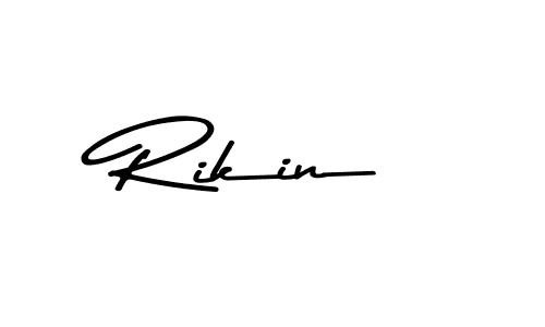 How to Draw Rikin signature style? Asem Kandis PERSONAL USE is a latest design signature styles for name Rikin. Rikin signature style 9 images and pictures png
