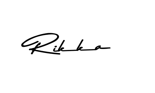 Rikka stylish signature style. Best Handwritten Sign (Asem Kandis PERSONAL USE) for my name. Handwritten Signature Collection Ideas for my name Rikka. Rikka signature style 9 images and pictures png