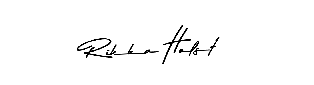 Make a beautiful signature design for name Rikka Holst. With this signature (Asem Kandis PERSONAL USE) style, you can create a handwritten signature for free. Rikka Holst signature style 9 images and pictures png