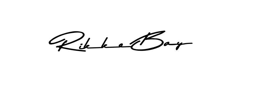 Make a beautiful signature design for name Rikke Bay. With this signature (Asem Kandis PERSONAL USE) style, you can create a handwritten signature for free. Rikke Bay signature style 9 images and pictures png