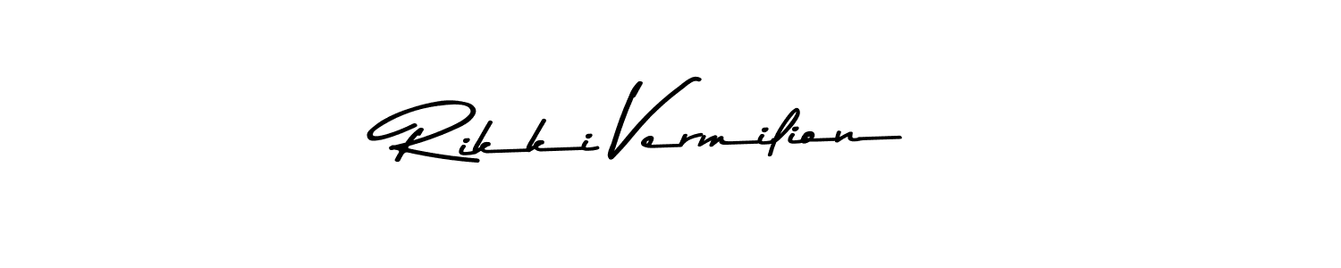 Also we have Rikki Vermilion name is the best signature style. Create professional handwritten signature collection using Asem Kandis PERSONAL USE autograph style. Rikki Vermilion signature style 9 images and pictures png