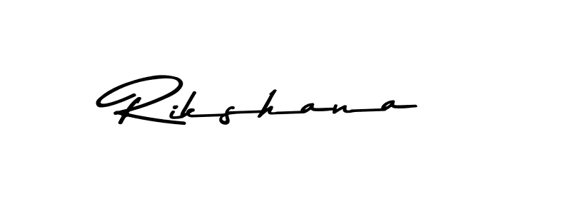 Rikshana stylish signature style. Best Handwritten Sign (Asem Kandis PERSONAL USE) for my name. Handwritten Signature Collection Ideas for my name Rikshana. Rikshana signature style 9 images and pictures png