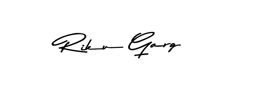Make a beautiful signature design for name Riku Garg. With this signature (Asem Kandis PERSONAL USE) style, you can create a handwritten signature for free. Riku Garg signature style 9 images and pictures png