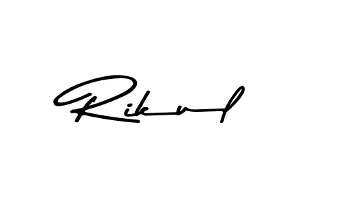 Asem Kandis PERSONAL USE is a professional signature style that is perfect for those who want to add a touch of class to their signature. It is also a great choice for those who want to make their signature more unique. Get Rikul name to fancy signature for free. Rikul signature style 9 images and pictures png