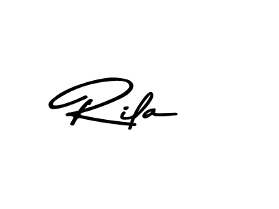 Make a beautiful signature design for name Rila. With this signature (Asem Kandis PERSONAL USE) style, you can create a handwritten signature for free. Rila signature style 9 images and pictures png