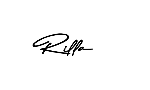 Rilla stylish signature style. Best Handwritten Sign (Asem Kandis PERSONAL USE) for my name. Handwritten Signature Collection Ideas for my name Rilla. Rilla signature style 9 images and pictures png