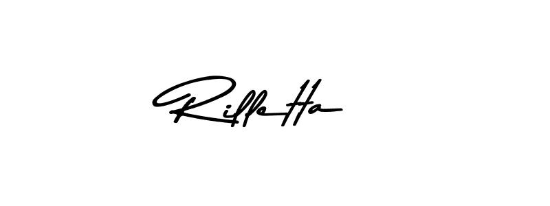 How to make Rilletta signature? Asem Kandis PERSONAL USE is a professional autograph style. Create handwritten signature for Rilletta name. Rilletta signature style 9 images and pictures png