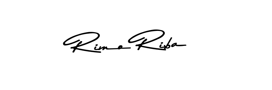 Design your own signature with our free online signature maker. With this signature software, you can create a handwritten (Asem Kandis PERSONAL USE) signature for name Rimo Riba. Rimo Riba signature style 9 images and pictures png