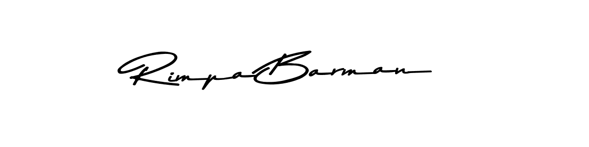 Create a beautiful signature design for name Rimpa Barman. With this signature (Asem Kandis PERSONAL USE) fonts, you can make a handwritten signature for free. Rimpa Barman signature style 9 images and pictures png