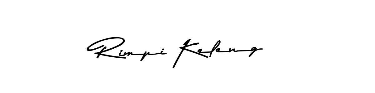 Use a signature maker to create a handwritten signature online. With this signature software, you can design (Asem Kandis PERSONAL USE) your own signature for name Rimpi Keleng. Rimpi Keleng signature style 9 images and pictures png