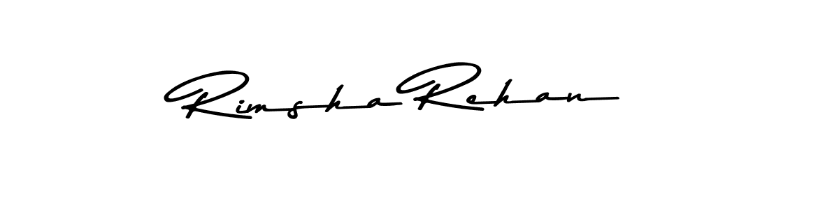 Rimsha Rehan stylish signature style. Best Handwritten Sign (Asem Kandis PERSONAL USE) for my name. Handwritten Signature Collection Ideas for my name Rimsha Rehan. Rimsha Rehan signature style 9 images and pictures png