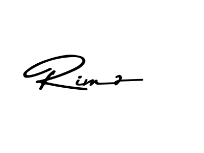 Design your own signature with our free online signature maker. With this signature software, you can create a handwritten (Asem Kandis PERSONAL USE) signature for name Rimz. Rimz signature style 9 images and pictures png