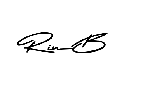 Make a beautiful signature design for name Rin B. With this signature (Asem Kandis PERSONAL USE) style, you can create a handwritten signature for free. Rin B signature style 9 images and pictures png