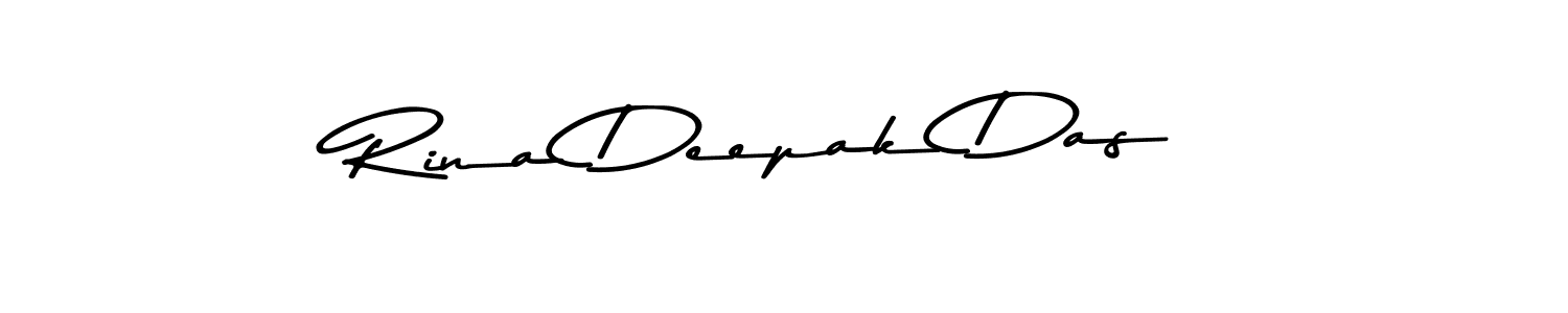 Create a beautiful signature design for name Rina Deepak Das. With this signature (Asem Kandis PERSONAL USE) fonts, you can make a handwritten signature for free. Rina Deepak Das signature style 9 images and pictures png