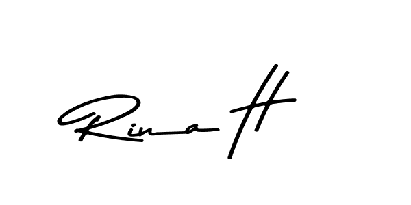 Design your own signature with our free online signature maker. With this signature software, you can create a handwritten (Asem Kandis PERSONAL USE) signature for name Rina H. Rina H signature style 9 images and pictures png