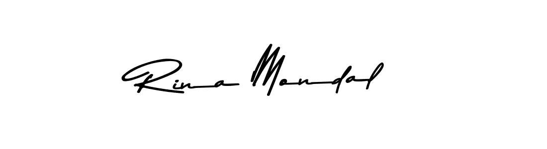 Use a signature maker to create a handwritten signature online. With this signature software, you can design (Asem Kandis PERSONAL USE) your own signature for name Rina Mondal. Rina Mondal signature style 9 images and pictures png