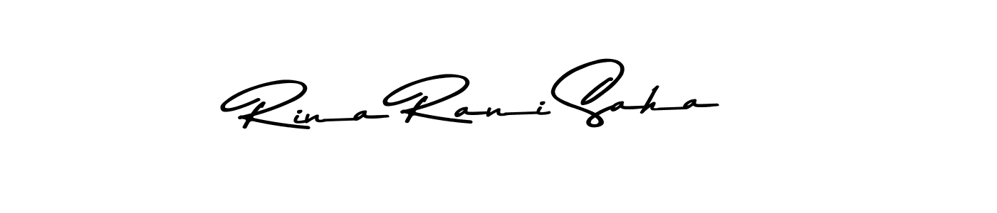 Design your own signature with our free online signature maker. With this signature software, you can create a handwritten (Asem Kandis PERSONAL USE) signature for name Rina Rani Saha. Rina Rani Saha signature style 9 images and pictures png