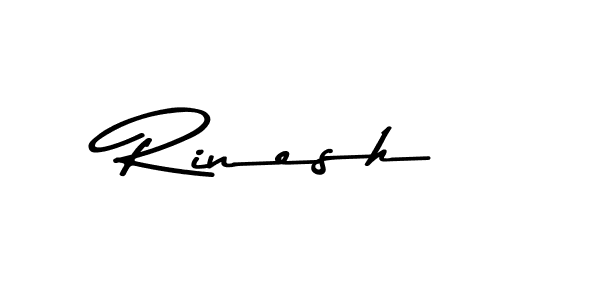 Rinesh stylish signature style. Best Handwritten Sign (Asem Kandis PERSONAL USE) for my name. Handwritten Signature Collection Ideas for my name Rinesh. Rinesh signature style 9 images and pictures png