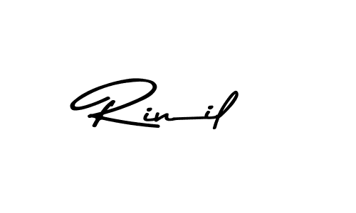 You can use this online signature creator to create a handwritten signature for the name Rinil. This is the best online autograph maker. Rinil signature style 9 images and pictures png