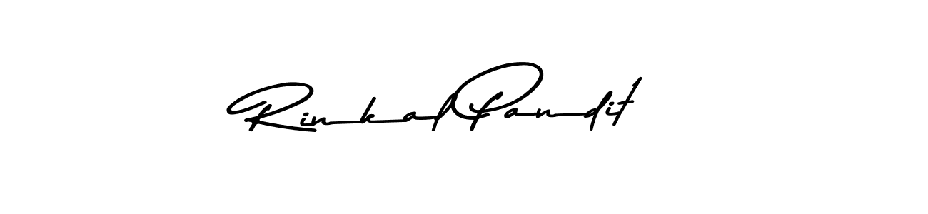 Rinkal Pandit stylish signature style. Best Handwritten Sign (Asem Kandis PERSONAL USE) for my name. Handwritten Signature Collection Ideas for my name Rinkal Pandit. Rinkal Pandit signature style 9 images and pictures png