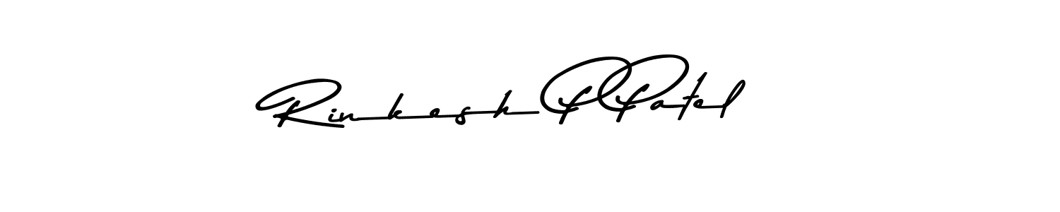 Similarly Asem Kandis PERSONAL USE is the best handwritten signature design. Signature creator online .You can use it as an online autograph creator for name Rinkesh P Patel. Rinkesh P Patel signature style 9 images and pictures png
